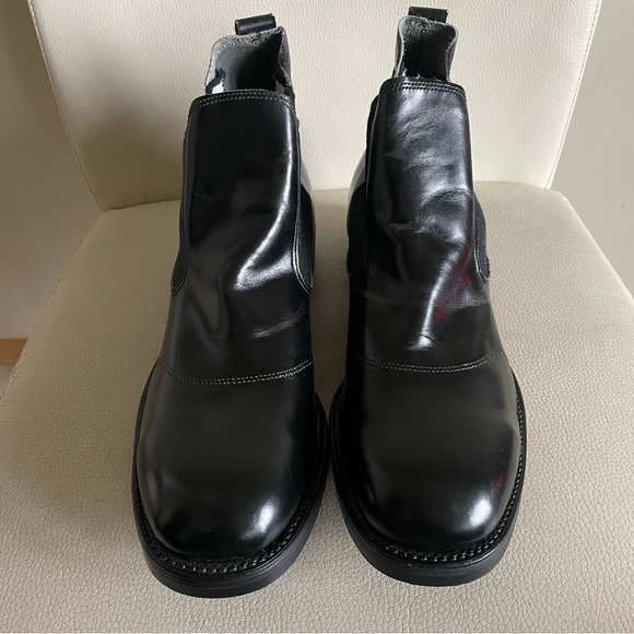 Vintage Biltrite Leather Steel Toe Military Ankle Chelsea Work Safety Boots - Picture 2 of 7